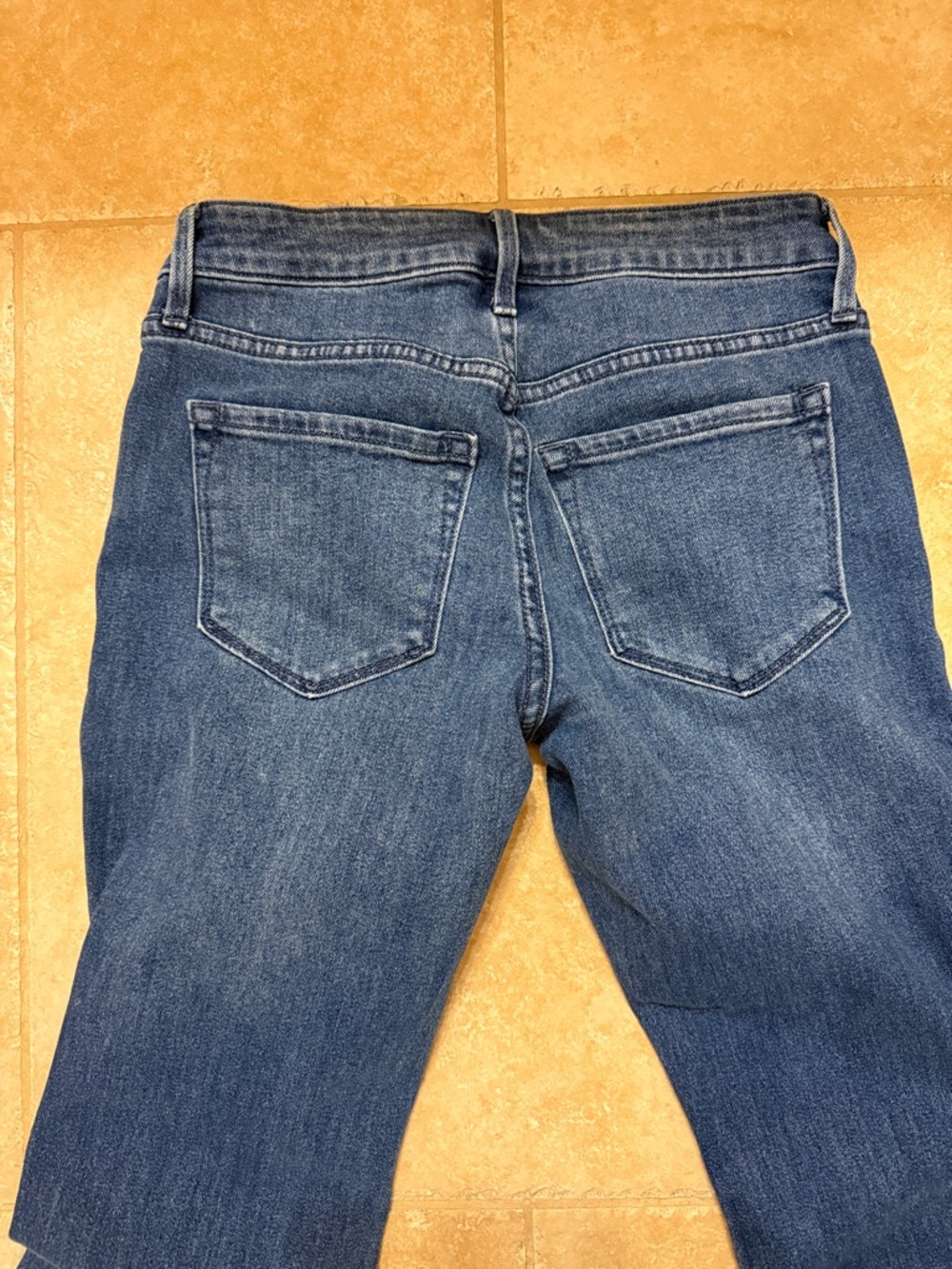 Old Navy Mid-Rise Dark Blue Boot-Cut Jeans - Picture 3 of 3